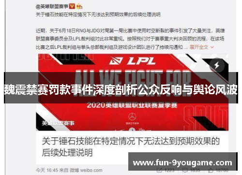 魏震禁赛罚款事件深度剖析公众反响与舆论风波