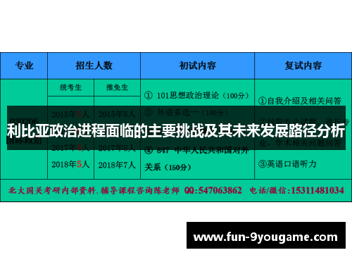 利比亚政治进程面临的主要挑战及其未来发展路径分析